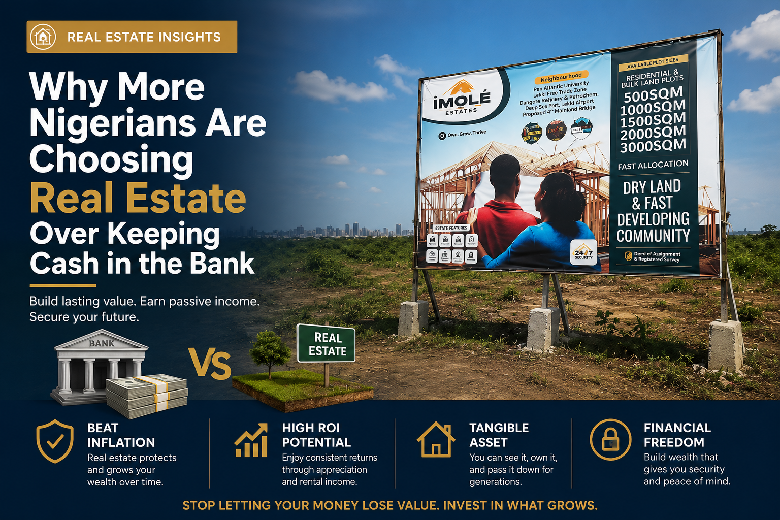 Why More Nigerians Are Choosing Real Estate Over Keeping Cash in the Bank